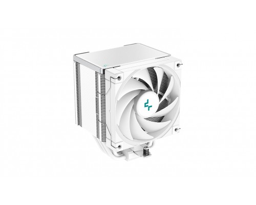 Кулер DEEPCOOL AK500 WH LGA20XX/1700/1200/115X/AM5/AM4 (9шт/кор, TDP 240W, PWM, Fan 120mm, 5 тепл. трубок, Copper Base, белый) RET