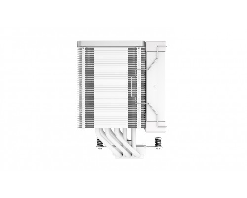 Кулер DEEPCOOL AK500 WH LGA20XX/1700/1200/115X/AM5/AM4 (9шт/кор, TDP 240W, PWM, Fan 120mm, 5 тепл. трубок, Copper Base, белый) RET