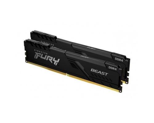 Модуль памяти DDR4 Kingston 16Gb KIT (8GbX2) 3600MHz FURY Beast CL17 [KF436C17BBK2/16]