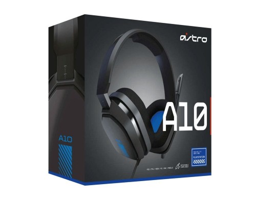 Гарнитура проводная игровая Astro Gaming A10 Headset PS4 GEN1 Grey/Blue, 3.5 MM