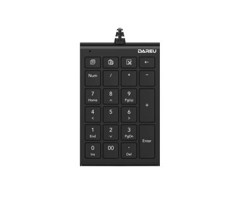 Клавиатура проводная Dareu LK22 Black (черный), цифровой блок (Numpad)