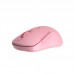 Мышь беспроводная Dareu LM115B Pink (розовый), DPI 800/1200/1600, подключение: ресивер 2.4GHz + Bluetooth, размер 107x59x38мм