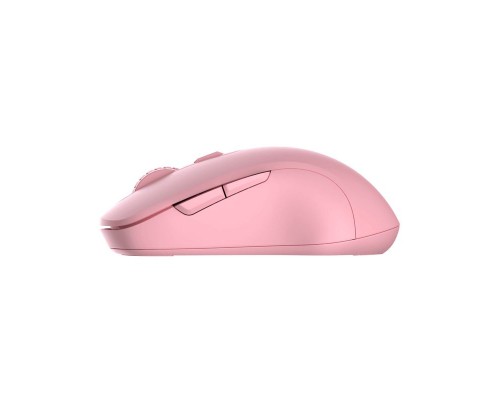 Мышь беспроводная Dareu LM115B Pink (розовый), DPI 800/1200/1600, подключение: ресивер 2.4GHz + Bluetooth, размер 107x59x38мм