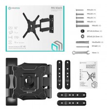 Наклонно-поворотный кронштейн ONKRON M4чёрный                                                                                                                                                                                                             