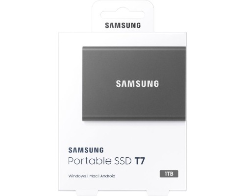 Внешний твердотельный накопитель Samsung MU-PC1T0T/WW 1TB, USB 3.2 G2, USB-C, titan grey