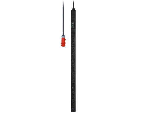 Easy PDU, с мониторингом, 0U, 400В, 32A, 3Ф, C13x18, С19x6, Вход IEC 309, 2м