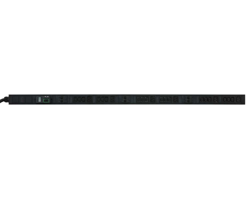 Easy PDU, с мониторингом, 0U, 400В, 32A, 3Ф, C13x18, С19x6, Вход IEC 309, 2м