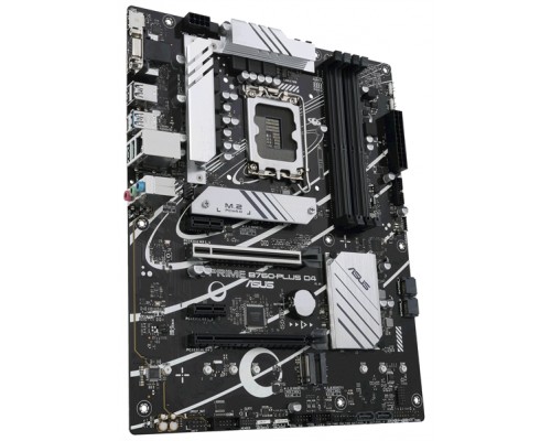 Материнская плата ASUS PRIME B760-PLUS D4, LGA1700, B760, 4*DDR4, HDMI+DP+VGA, 4xSATA3 + RAID, M2, Audio, Gb LAN, USB 3.2, USB 2.0, ATX; 90MB1CW0-M0EAY0