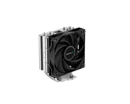 Кулер для процессора DEEPCOOL AG400 LGA1700/1200/115X/AM5/AM4 (18шт/кор, TDP 220W, PWM, Fan 120mm, 4 тепл. Трубки, черный) RET