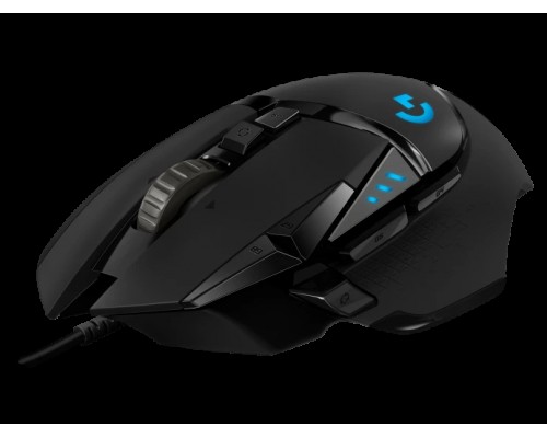 Мышь Logitech Gaming Mouse G502 Hero, 100-25.600dpi, USB, Black [910-005471]