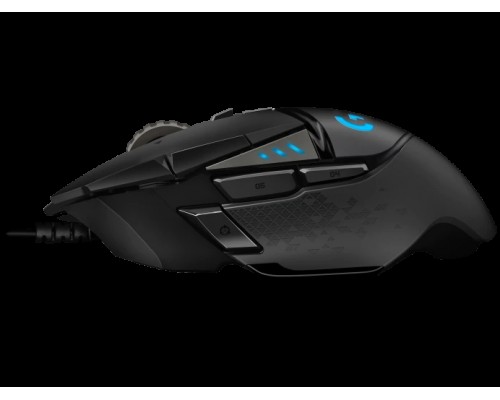 Мышь Logitech Gaming Mouse G502 Hero, 100-25.600dpi, USB, Black [910-005471]
