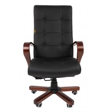 Офисное кресло Chairman 424  WD  Россия    кожа черная                                                                                                                                                                                                    