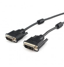 Кабель DVI-D single link Gembird/Cablexpert, 1.8м, 19M/19M, экран, феррит.кольца, пакет ( CC-DVIL-BK-6)                                                                                                                                                   