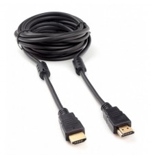 Cablexpert CCF2-HDMI4-15, Кабель HDMI   4,5м, v2.0, 19M/19M, черный, позол.разъемы, экран, 2 ферр кольца, пакет                                                                                                                                           