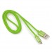 Кабель Cablexpert  USB 2.0 CC-S-mUSB01Gn-1M, AM/microB, серия Silver, длина 1м, зеленый, блистер