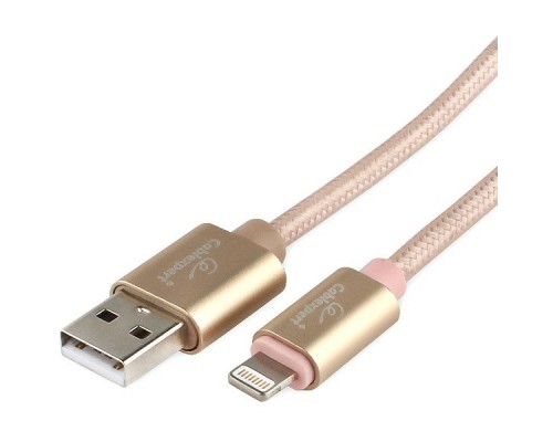 Кабель Cablexpert  для Apple CC-U-APUSB01Gd-3M AM/Lightning, серия Ultra, длина 3м, золотой, блистер