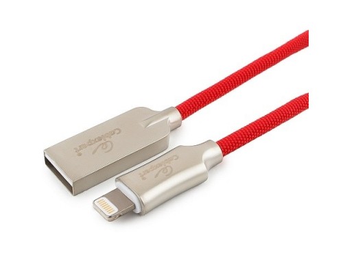 Кабель Cablexpert  для Apple CC-P-APUSB02R-1M MFI, AM/Lightning, серия Platinum, длина 1м, красный, блистер