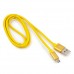 Cablexpert Кабель USB 2.0 CC-S-mUSB01Y-1M, AM/microB, серия Silver, длина 1м, желтый, блистер