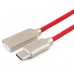Кабель Cablexpert  USB 2.0 CC-P-USBC02R-1.8M AM/Type-C, серия Platinum, длина 1.8м, красный, блистер