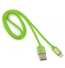 Кабель Cablexpert  для Apple CC-S-APUSB01Gn-1M, AM/Lightning, серия Silver, длина 1м, зеленый, блистер                                                                                                                                                    