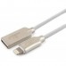 Кабель Cablexpert  для Apple CC-P-APUSB02W-1M MFI, AM/Lightning, серия Platinum, длина 1м, белый, блистер