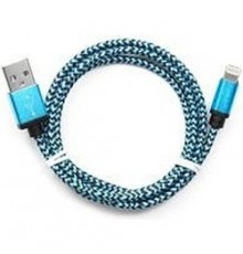 Gembird Кабель USB 2.0 Cablexpert CC-ApUSB2bl1m, AM/Lightning 8P, 1м, нейлоновая оплетка, алюминиевые разъемы, синий, пакет                                                                                                                               