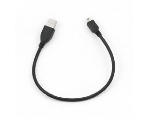 Gembird CCP-USB2-AM5P-1 USB 2.0 кабель PRO для соед. 0,3м AM/miniBM  позол.конт., черный