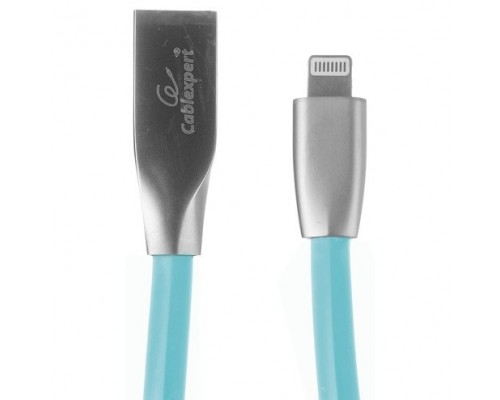 Кабель Cablexpert  для Apple CC-G-APUSB01Bl-1M, AM/Lightning, серия Gold, длина 1м, синий, блистер