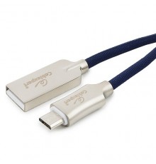 Кабель Cablexpert  USB 2.0 CC-P-mUSB02Bl-1.8M AM/microB, серия Platinum, длина 1.8м, синий, блистер                                                                                                                                                       