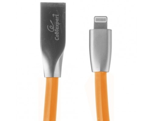 Кабель Cablexpert  для Apple CC-G-APUSB01O-1M, AM/Lightning, серия Gold, длина 1м, оранжевый, блистер