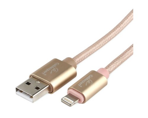 Кабель Cablexpert  для Apple CC-U-APUSB02Gd-1.8M AM/Lightning, серия Ultra, длина 1.8м, золотой, блистер