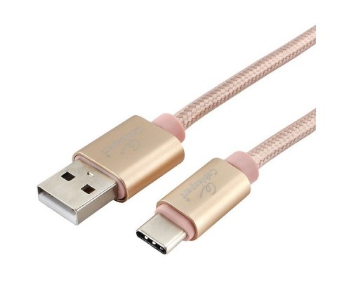 Кабель Cablexpert  USB 2.0 CC-U-USBC01Gd-1.8M AM/TypeC, серия Ultra, длина 1.8м, золотой, блистер