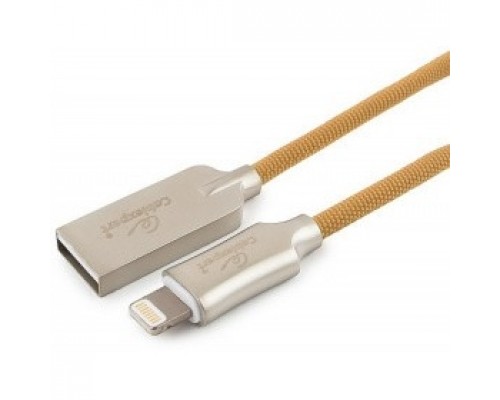 Кабель Cablexpert  для Apple CC-P-APUSB02Gd-1.8M MFI, AM/Lightning, серия Platinum, длина 1.8м, золотой, блистер