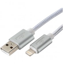 Кабель Cablexpert  для Apple CC-U-APUSB02S-1.8M AM/Lightning, серия Ultra, длина 1.8м, серебристый, блистер                                                                                                                                               