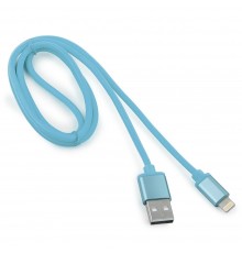 Cablexpert Кабель для Apple CC-S-APUSB01Bl-1M, AM/Lightning, серия Silver, длина 1м, синий, блистер                                                                                                                                                       