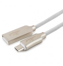 Кабель Cablexpert  USB 2.0 CC-P-mUSB02W-1.8M AM/microB, серия Platinum, длина 1.8м, белый, блистер                                                                                                                                                        