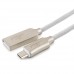 Кабель Cablexpert  USB 2.0 CC-P-mUSB02W-1.8M AM/microB, серия Platinum, длина 1.8м, белый, блистер