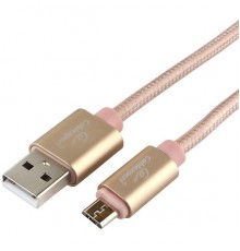 Cablexpert Кабель USB 2.0 CC-U-mUSB02Gd-3M AM/microB, серия Ultra, длина 3м, золотой, блистер                                                                                                                                                             