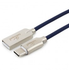 Кабель Cablexpert  USB 2.0 CC-P-USBC02Bl-1.8M AM/Type-C, серия Platinum, длина 1.8м, синий, блистер                                                                                                                                                       
