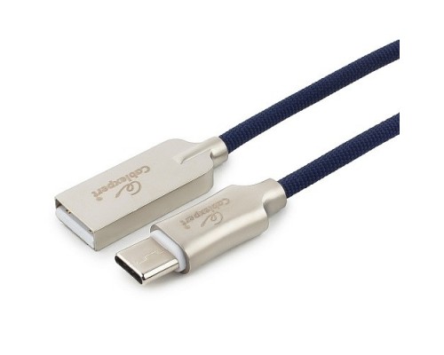 Кабель Cablexpert  USB 2.0 CC-P-USBC02Bl-1.8M AM/Type-C, серия Platinum, длина 1.8м, синий, блистер