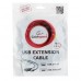 Кабель удлинитель USB 2.0 Cablexpert UAE016-BLACK