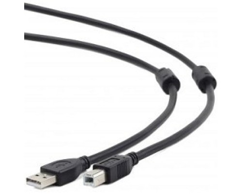 Кабель Cablexpert  USB 2.0 Pro CCF2-USB2-AMBM-6, AM/BM, 1.8м, экран, 2феррит.кольца, черный, пакет