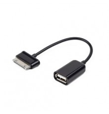 Gembird/Cablexpert A-OTG-AF30P-001 Кабель USB 2.0 OTG ,  USBAF/BM30pin, для планшетов Samsung, 0.15м, пакет                                                                                                                                               