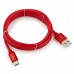 Cablexpert Кабель USB 2.0 CC-S-USBC01R-1.8M, AM/Type-C, серия Silver, длина 1.8м, красный, блистер