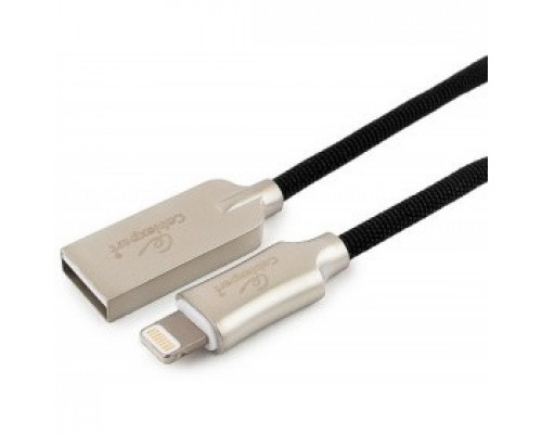 Кабель Cablexpert  для Apple CC-P-APUSB02Bk-1M MFI, AM/Lightning, серия Platinum, длина 1м, черный, блистер