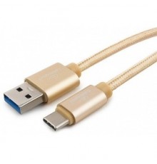 Кабель Cablexpert  USB 3.0 CC-P-USBC03Gd-1.8M AM/Type-C, серия Platinum, длина 1.8м, золотой, блистер                                                                                                                                                     