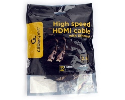 Кабель интерфейсный HDMI-HDMI Cablexpert CCP-HDMI8K-2.5M
