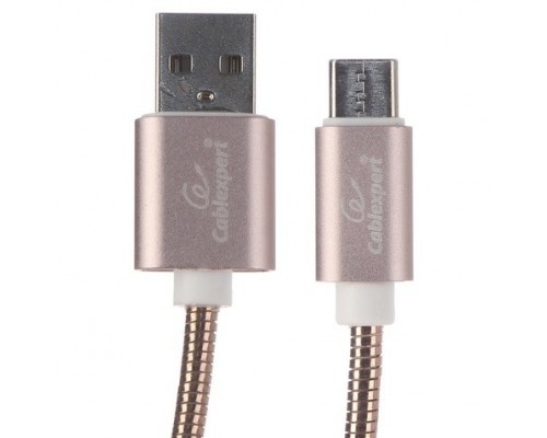 Кабель Cablexpert  USB 2.0 CC-G-USBC02Cu-1.8M AM/Type-C, серия Gold, длина 1.8м, золото, блистер