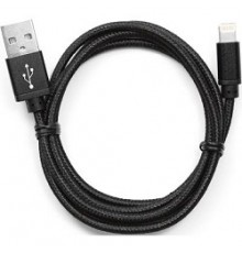 Gembird Кабель USB 2.0 Cablexpert CC-ApUSB2bk1m, AM/Lightning 8P, 1м, нейлоновая оплетка, алюминиевые разъемы, черный, пакет                                                                                                                              