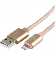 Кабель Cablexpert  для Apple CC-U-APUSB02Gd-3M AM/Lightning, серия Ultra, длина 3м, золотой, блистер                                                                                                                                                      